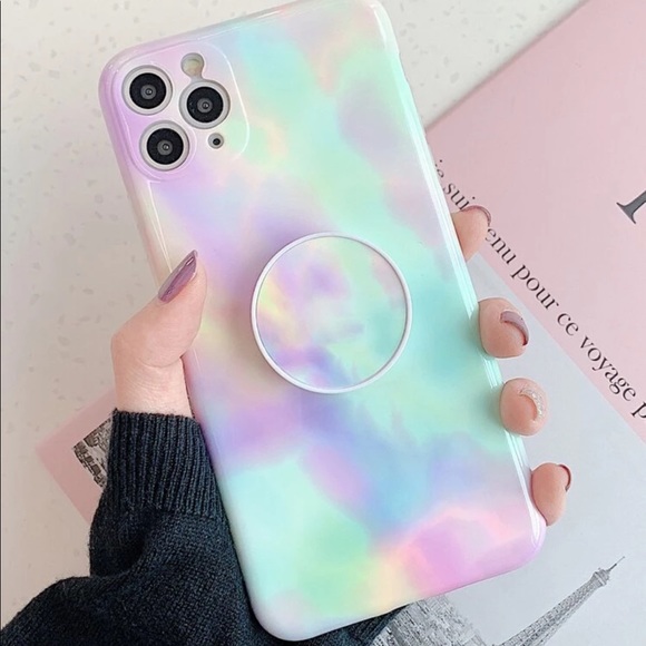 💕12/Mini/Pro/Max Tie Dye Case w Kickstand Holder💕 - Picture 7 of 7